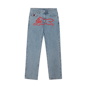 ICECREAM Running Dog Denim Pants 'Light Wash Blue'
