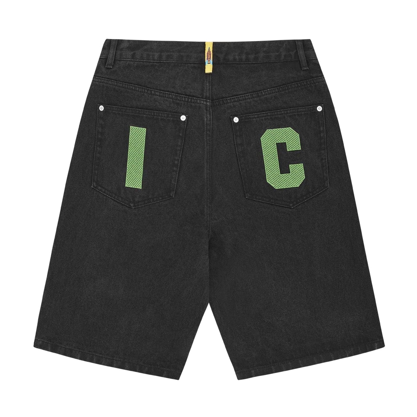 ICECREAM Running Dog Denim Shorts 'Black Denim' - Kick Game