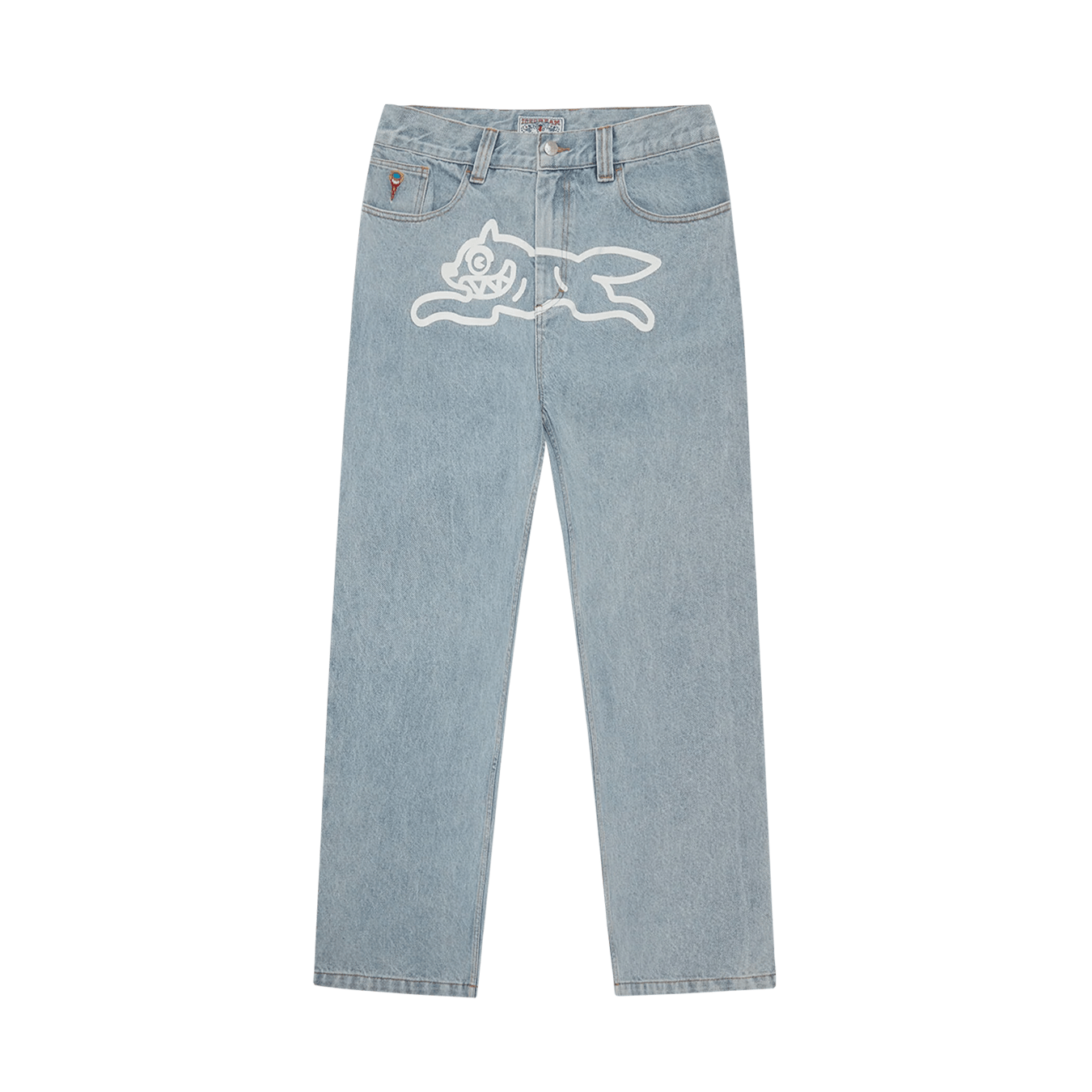 ICECREAM Running Dog Double Scoop Denim Pants 'Heavy Wash Blue' - Kick Game