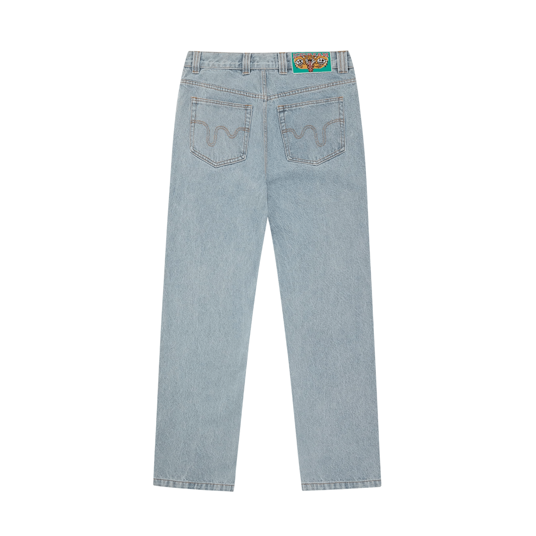 ICECREAM Running Dog Double Scoop Denim Pants 'Heavy Wash Blue' - Kick Game