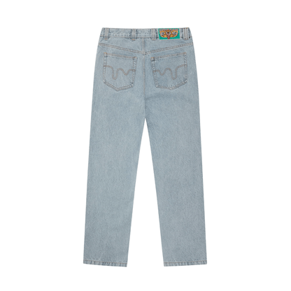 ICECREAM Running Dog Double Scoop Denim Pants 'Heavy Wash Blue' - Kick Game