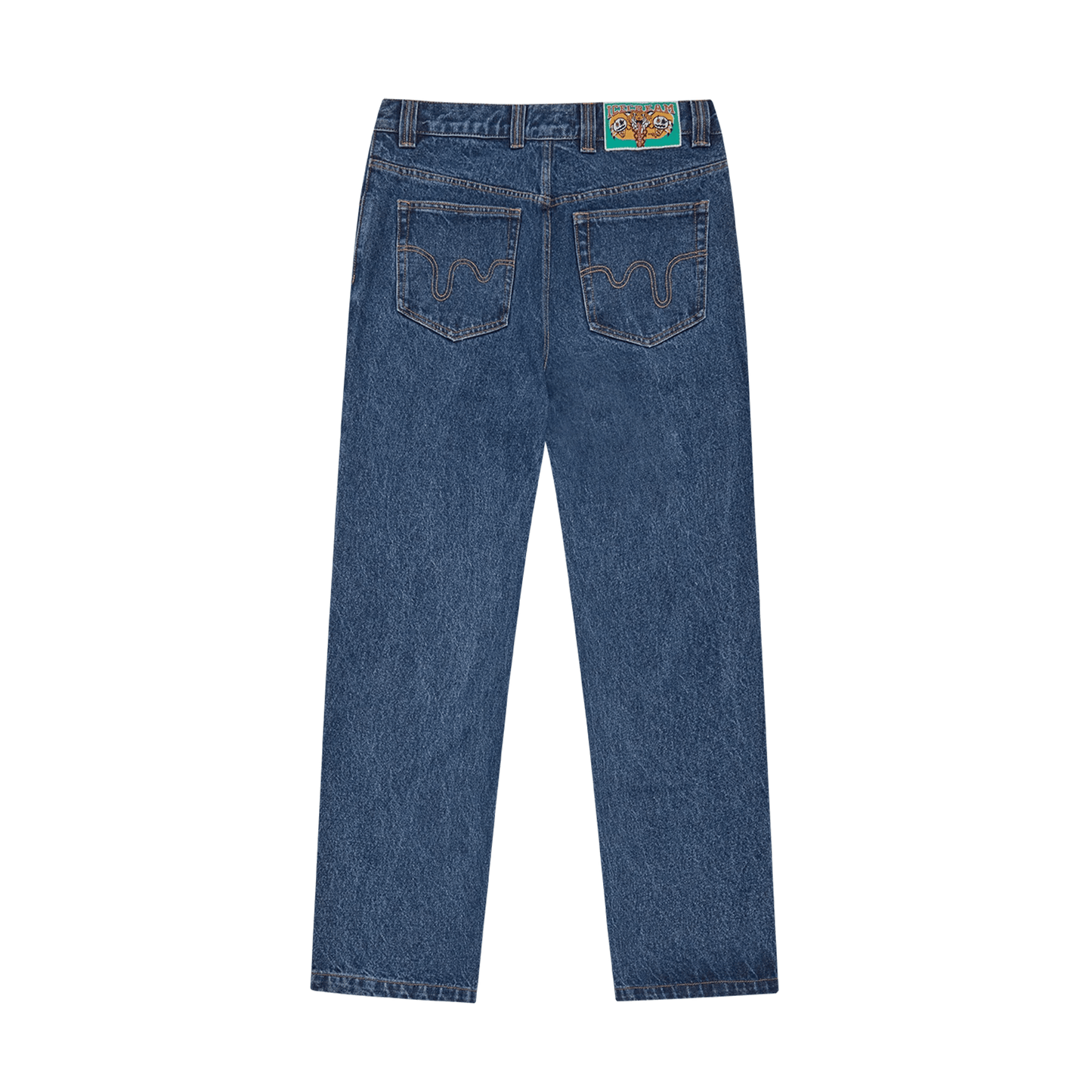 ICECREAM Running Dog Double Scoop Denim Pants 'Mid Wash Blue' - Kick Game