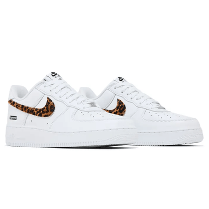 Supreme x GOODENOUGH x Nike Air Force 1 Low 'White Cheetah Print' - Kick Game