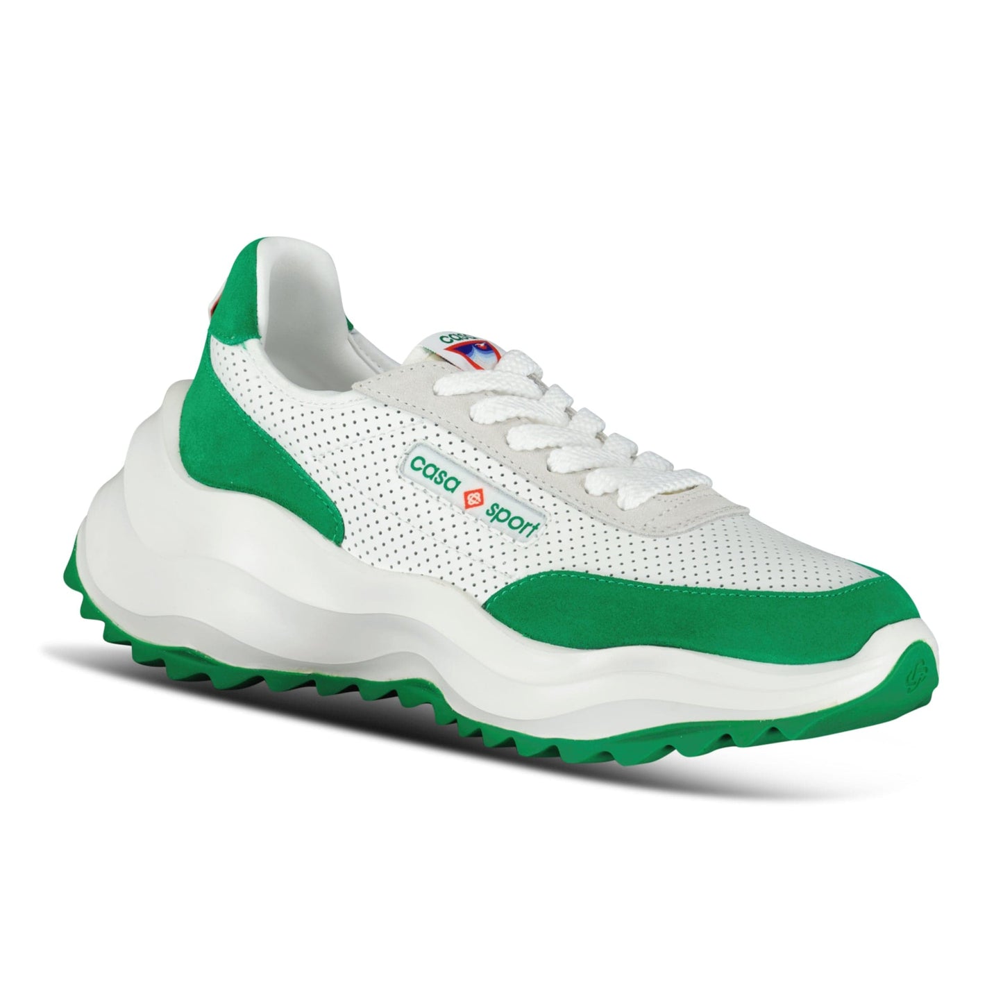 Casablanca Atlantis Chunky Sneakers White & Green - Kick Game