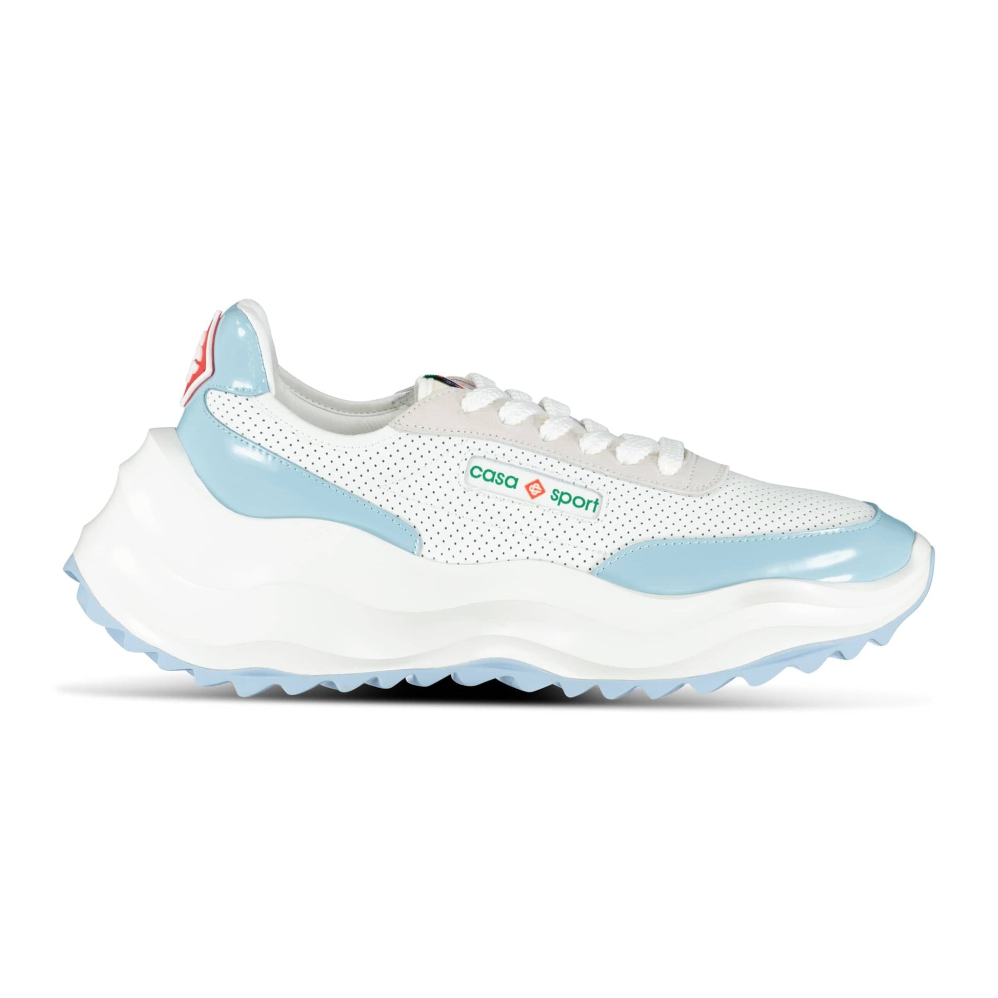 Casablanca Atlantis Chunky Sneakers White & Baby Blue - Kick Game