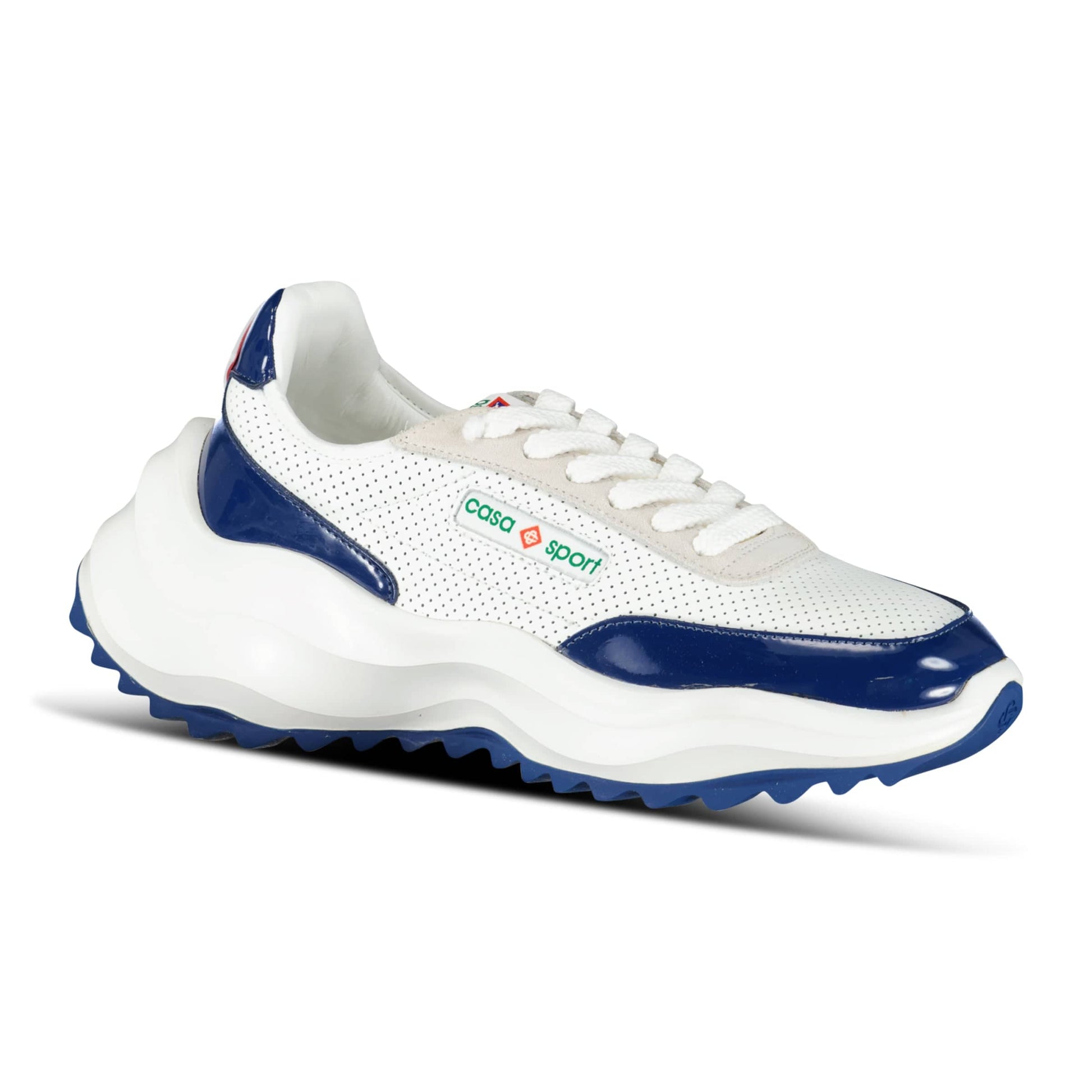 Casablanca Atlantis Chunky Sneakers White & Navy - Kick Game