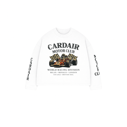 Cardair Motor Club Long Sleeve T Shirt - White - Kick Game