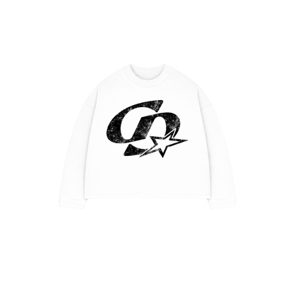 Cardair CD Star Long Sleve T Shirt - White - Kick Game