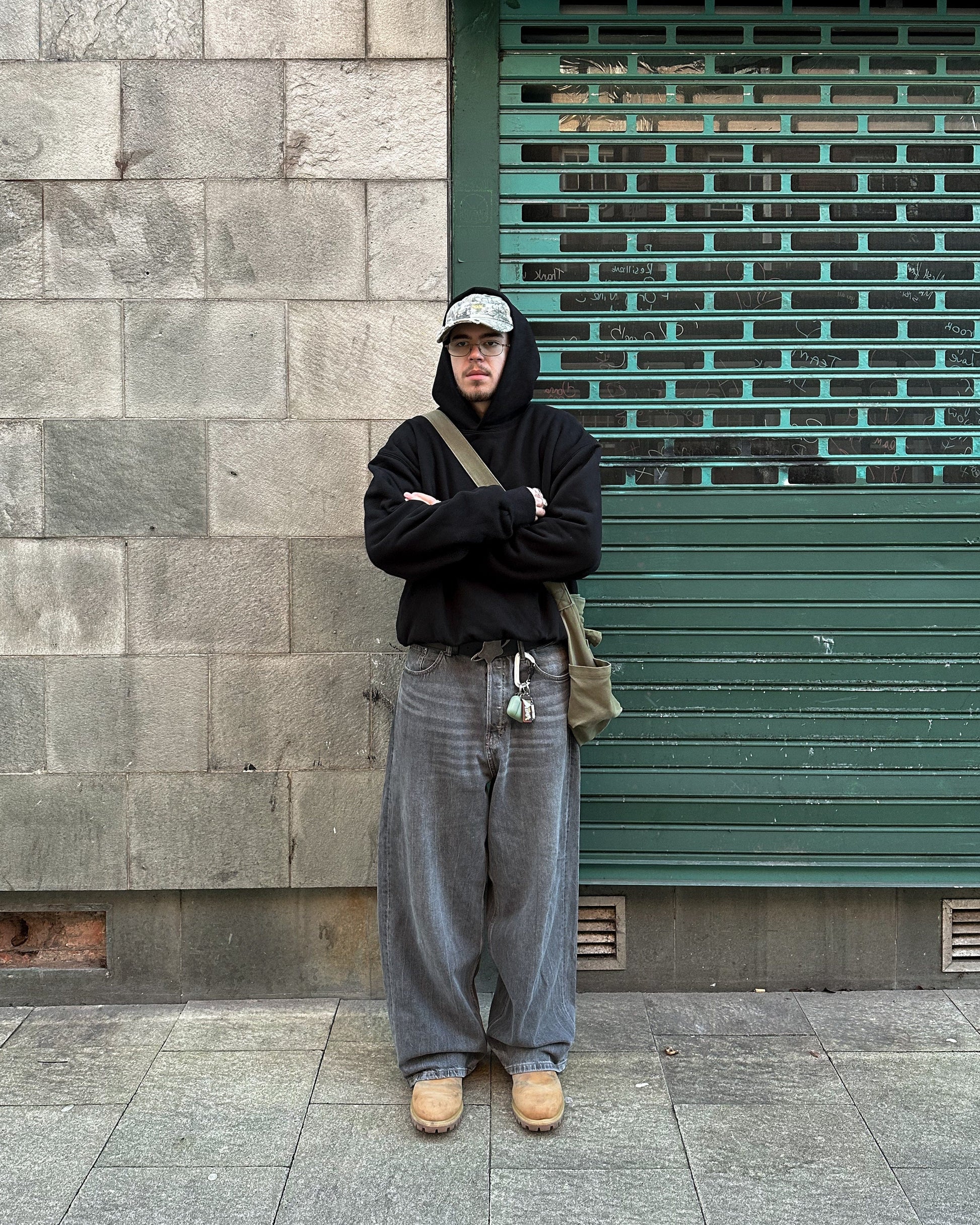 KAIZEN MARKET DOUBLE LAYERED HOODIE MIDNIGHT - Kick Game