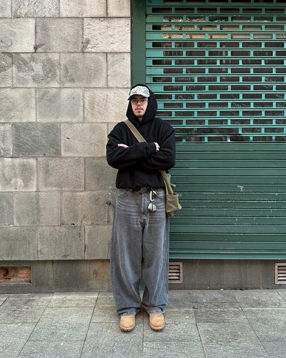 KAIZEN MARKET DOUBLE LAYERED HOODIE MIDNIGHT - Kick Game