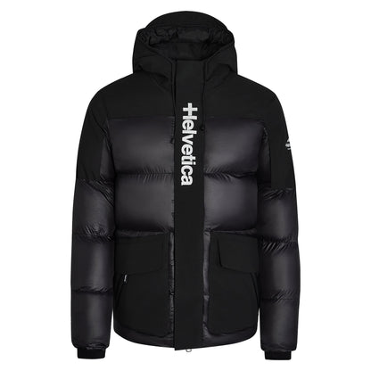 Helvetica Mountain Pioneers Queyras Hooded Down Jacket - Kick Game