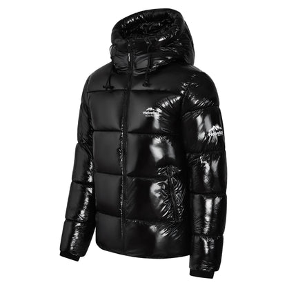 Helvetica Mountain Pioneers Viber Hooded Down Jacket - Kick Game