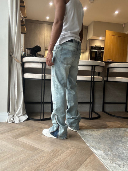 Zip Flare Denim - Sky Blue - Kick Game