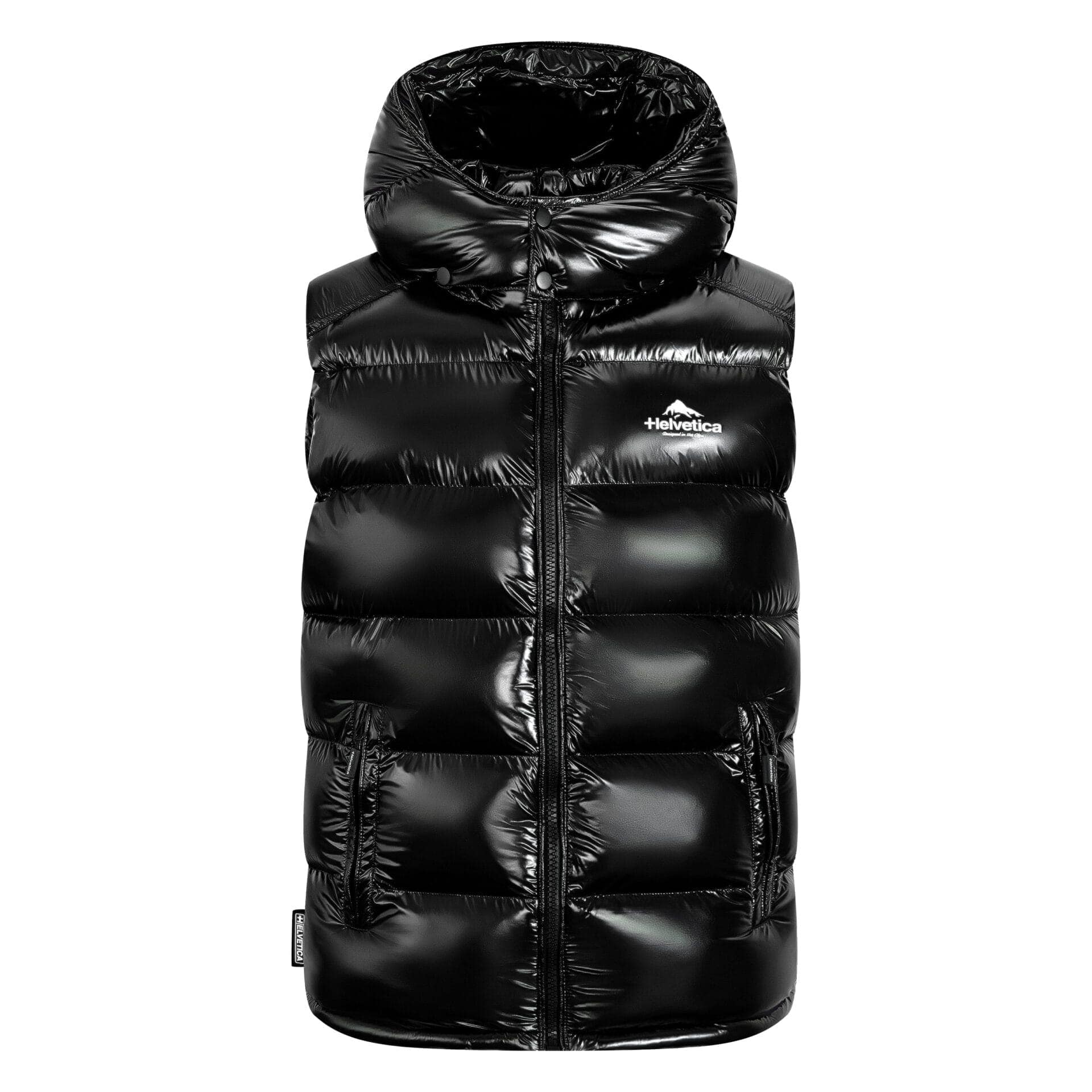 Helvetica Mountain Pioneers Space Sleeveless Hooded Jacket - Kick Game