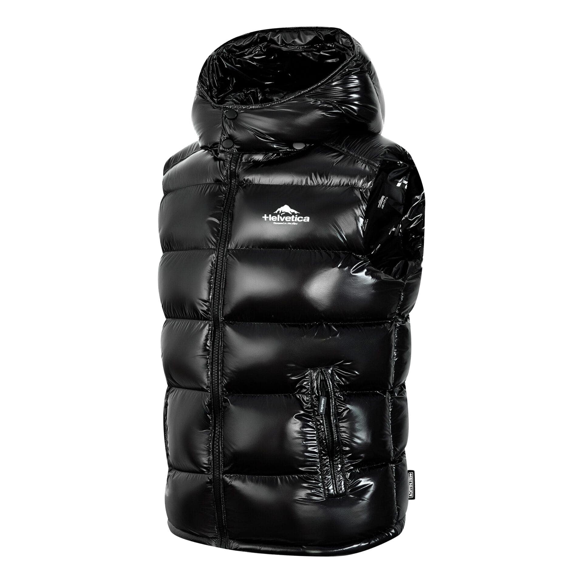 Helvetica Mountain Pioneers Space Sleeveless Hooded Jacket - Kick Game