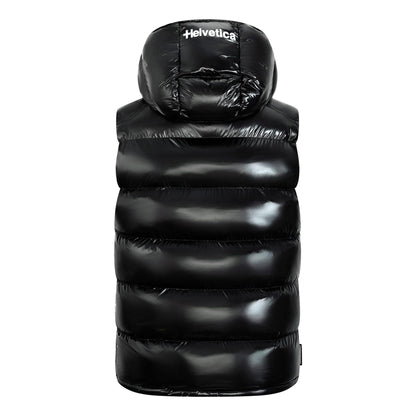 Helvetica Mountain Pioneers Space Sleeveless Hooded Jacket - Kick Game