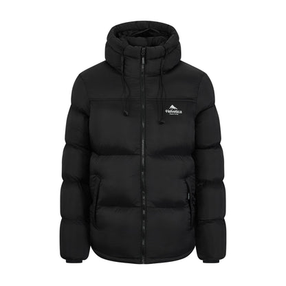 Helvetica Mountain Pioneers Middle Block Hooded Down Jacket - Kick Game