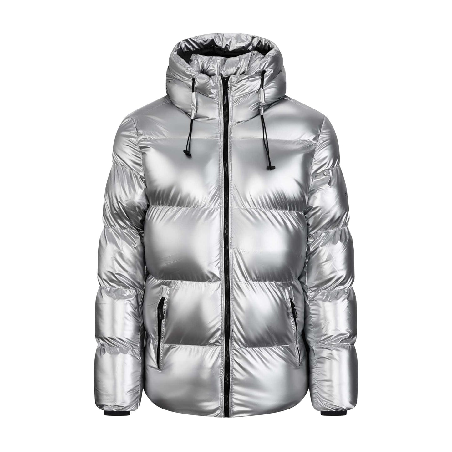 Cosmos Hooded Down Jacket - Silver - Kick Game