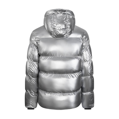 Cosmos Hooded Down Jacket - Silver - Kick Game