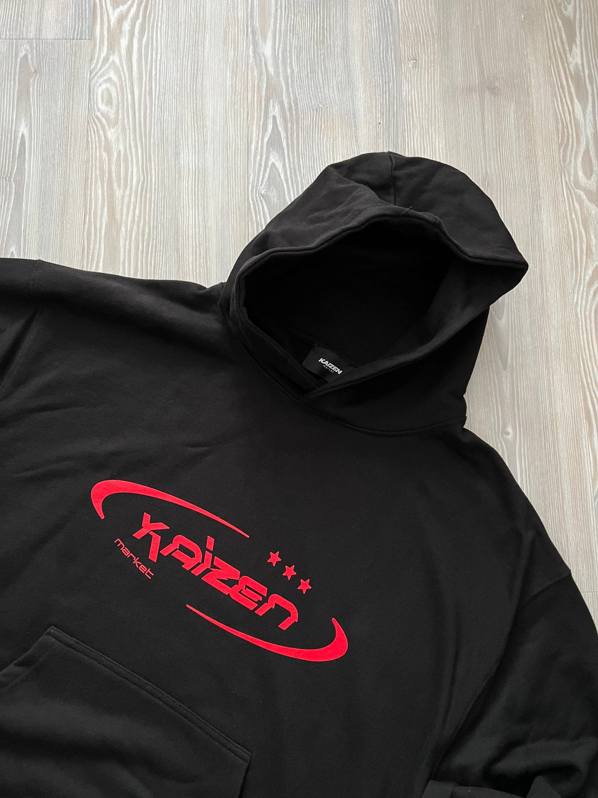 KAIZEN MARKET HI JACKER HOODIE BLACK - Kick Game