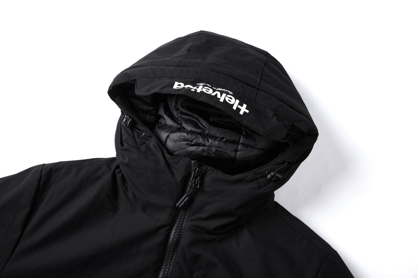 Helvetica Mountain Pioneers Eyeblock Hooded Windbreaker Jacket - Kick Game