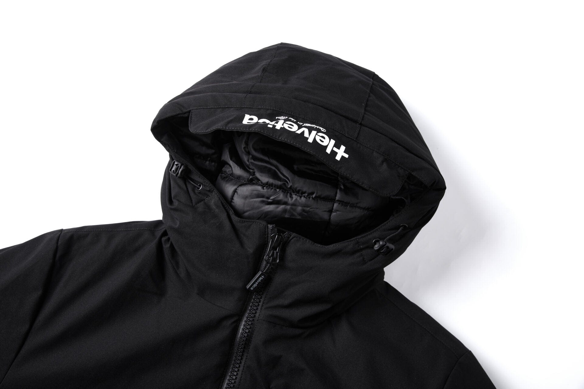 Helvetica Mountain Pioneers Eyeblock Hooded Windbreaker Jacket - Kick Game