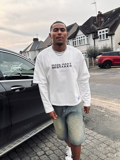 Made Many Mistakes T-Shirt - Off White - Kick Game