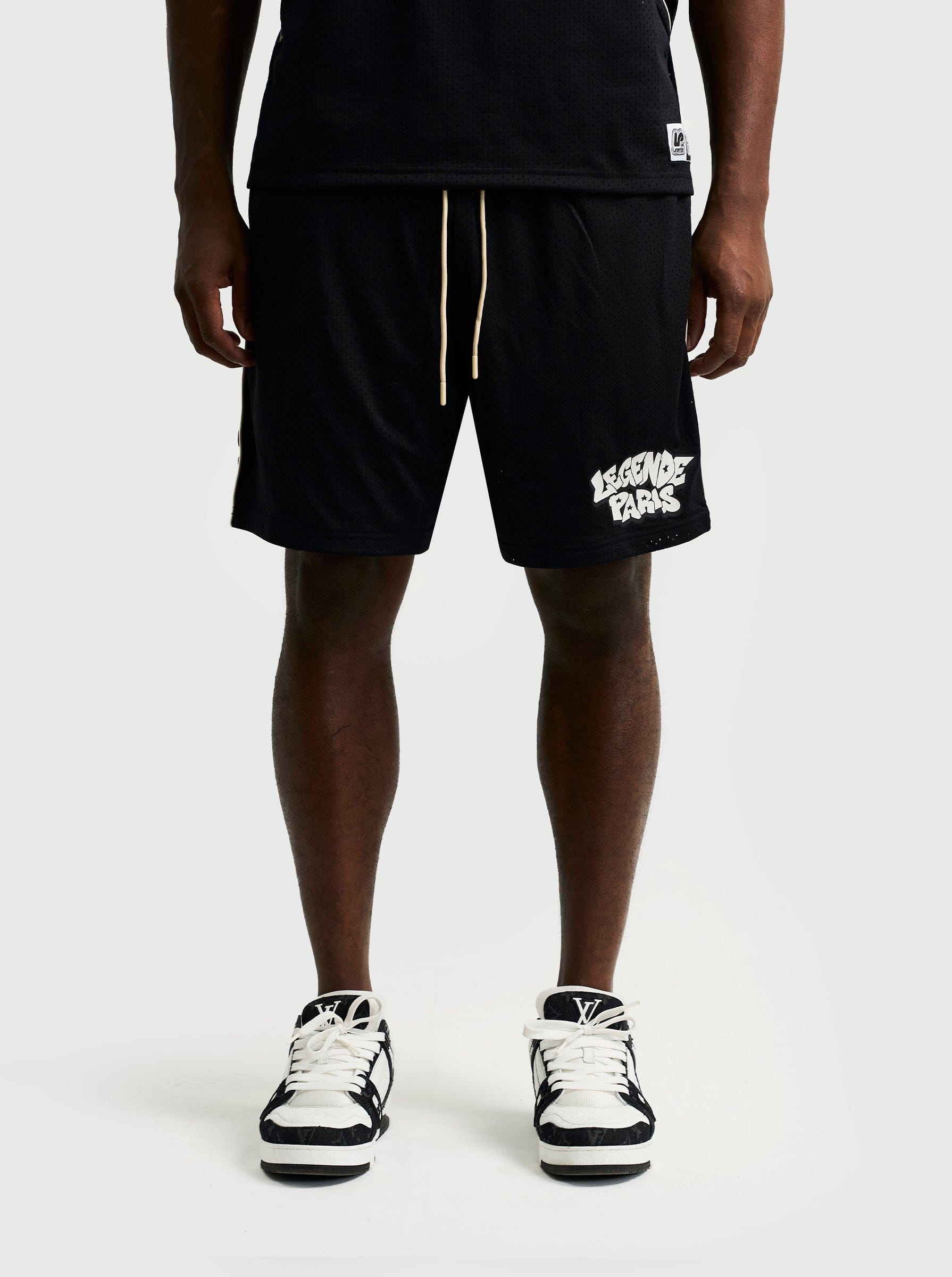 Legende Paris GRAFFITI MESH SHORT - BLACK - Kick Game
