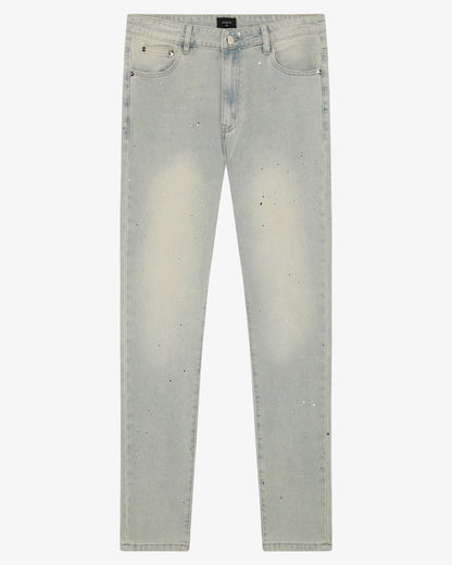 Magiri Indigo Painted Slim Jeans 'Blue' - Kick Game