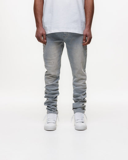 Magiri Indigo Painted Slim Jeans 'Blue' - Kick Game