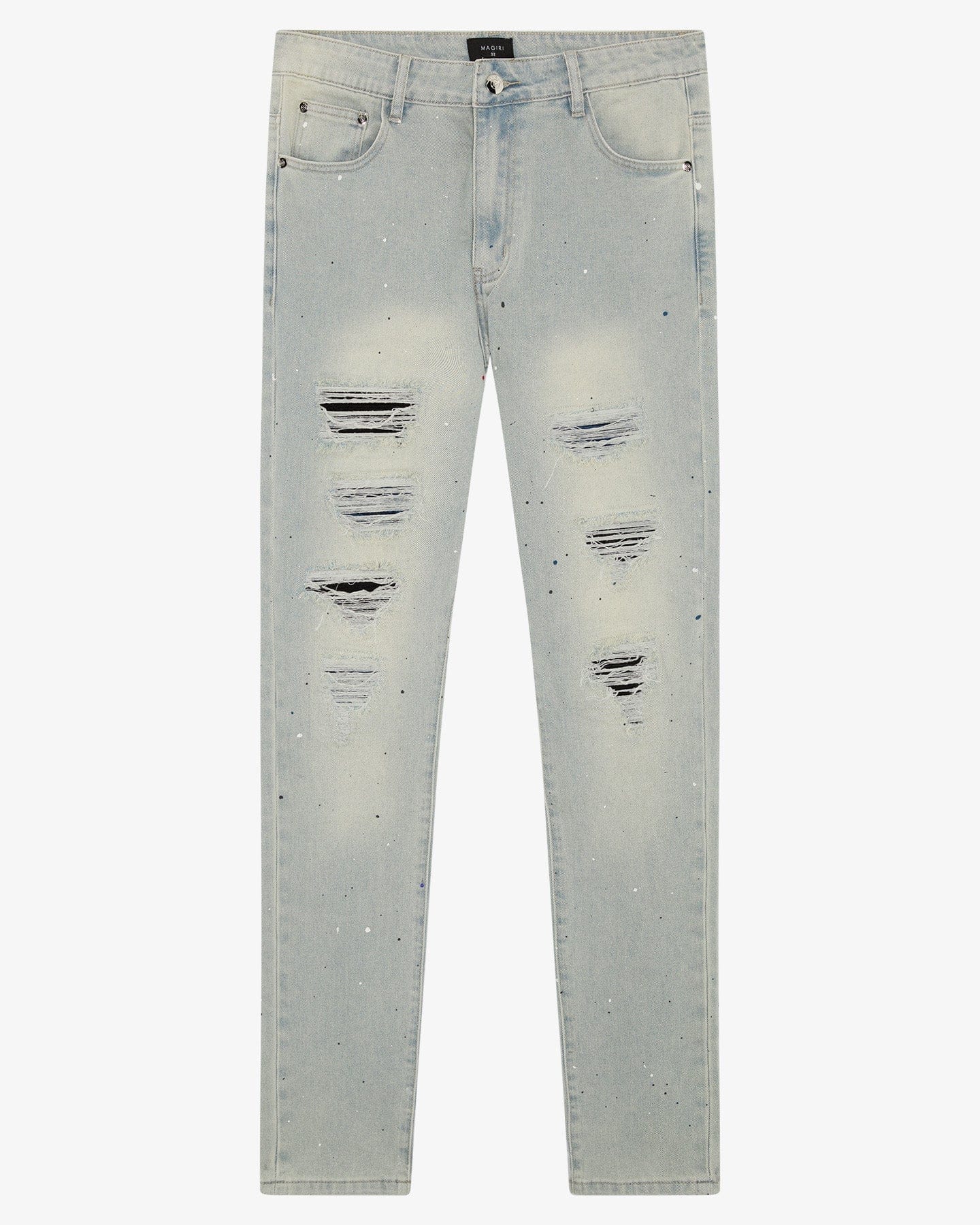Magiri Indigo Ripped Slim Jeans 'Blue' - Kick Game