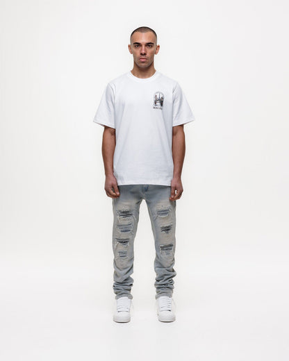 Magiri Indigo Ripped Slim Jeans 'Blue' - Kick Game