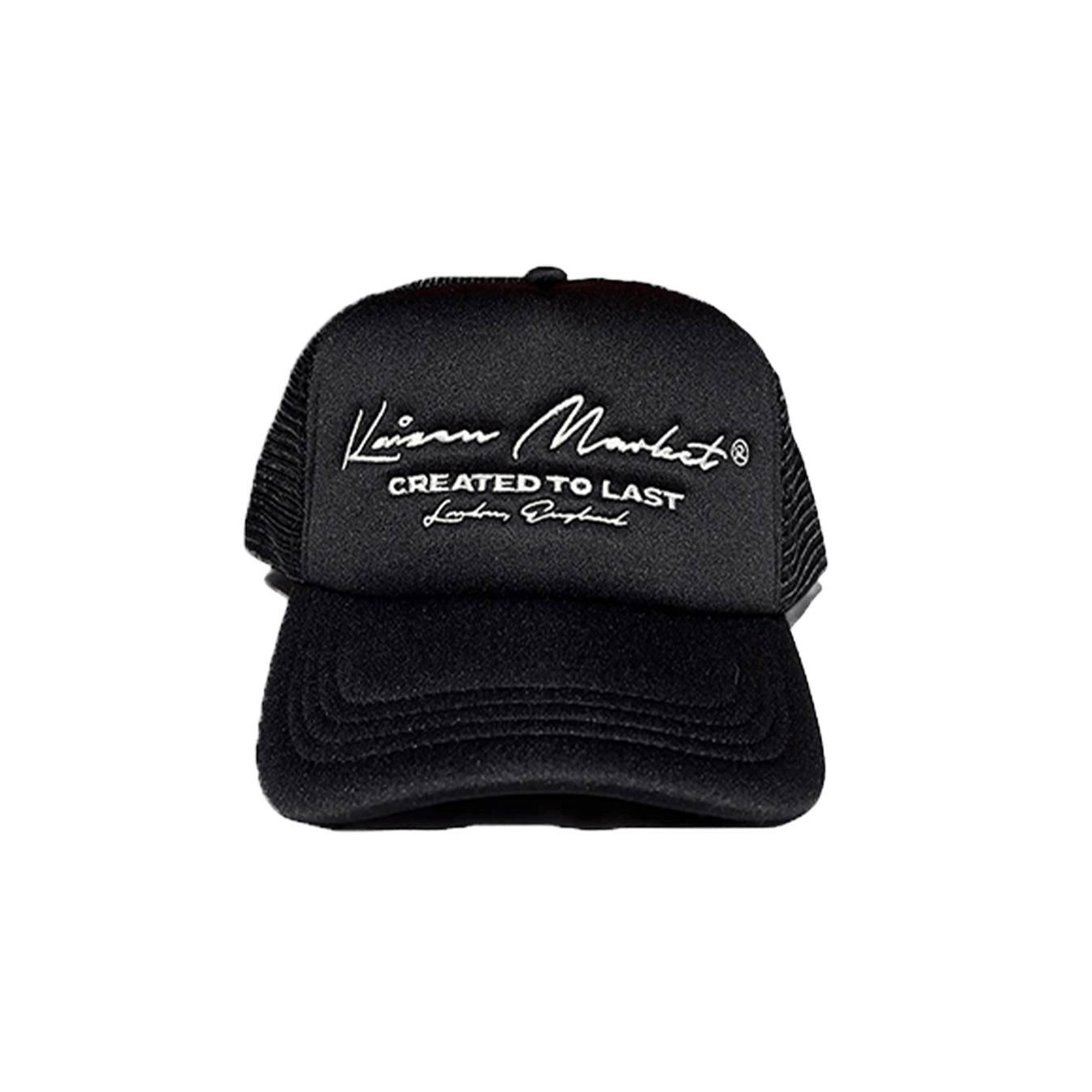 KAIZEN MARKET AUTOGRAPH TRUCKER HAT BLACK - Kick Game