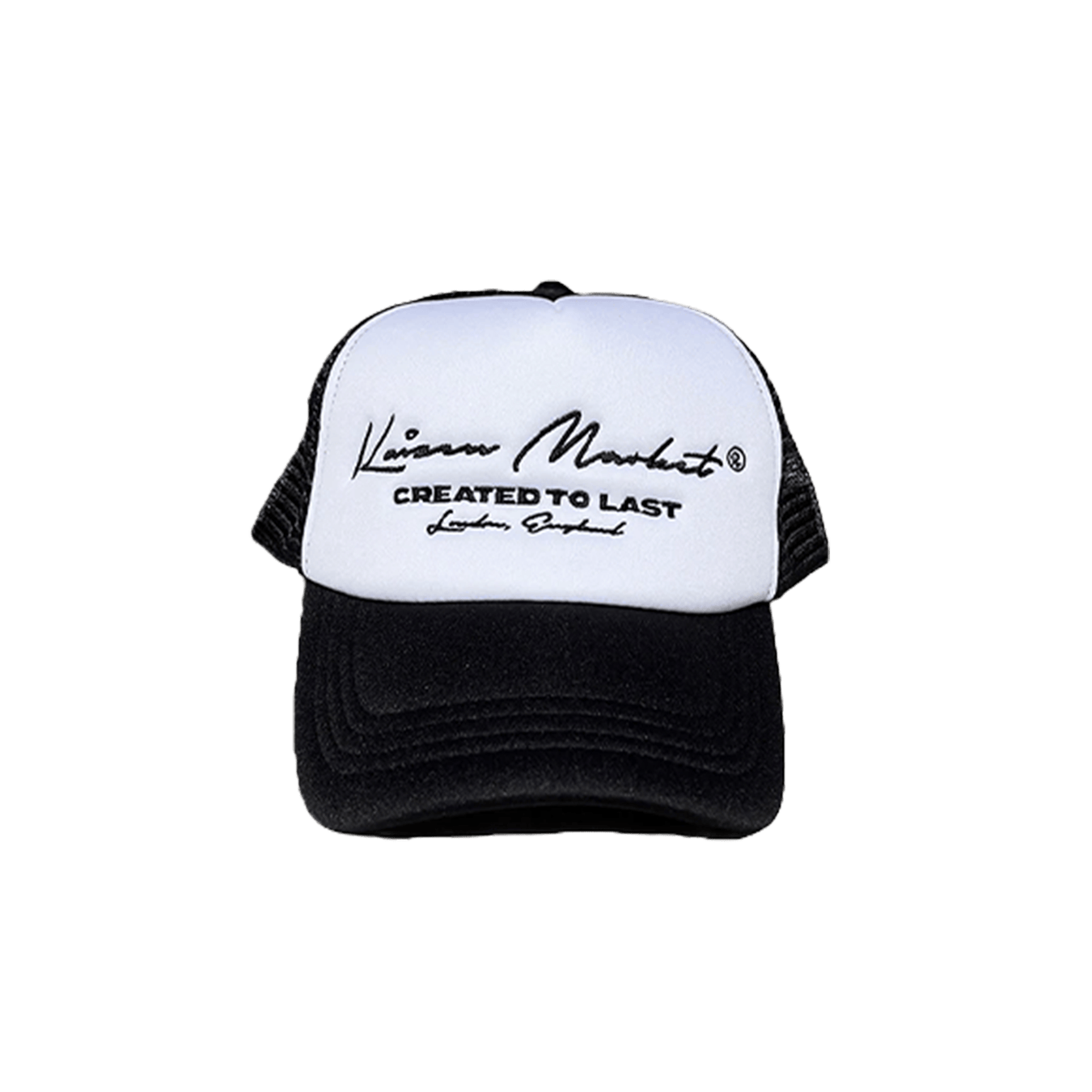 KAIZEN MARKET AUTOGRAPH TRUCKER HAT WHITE - Kick Game