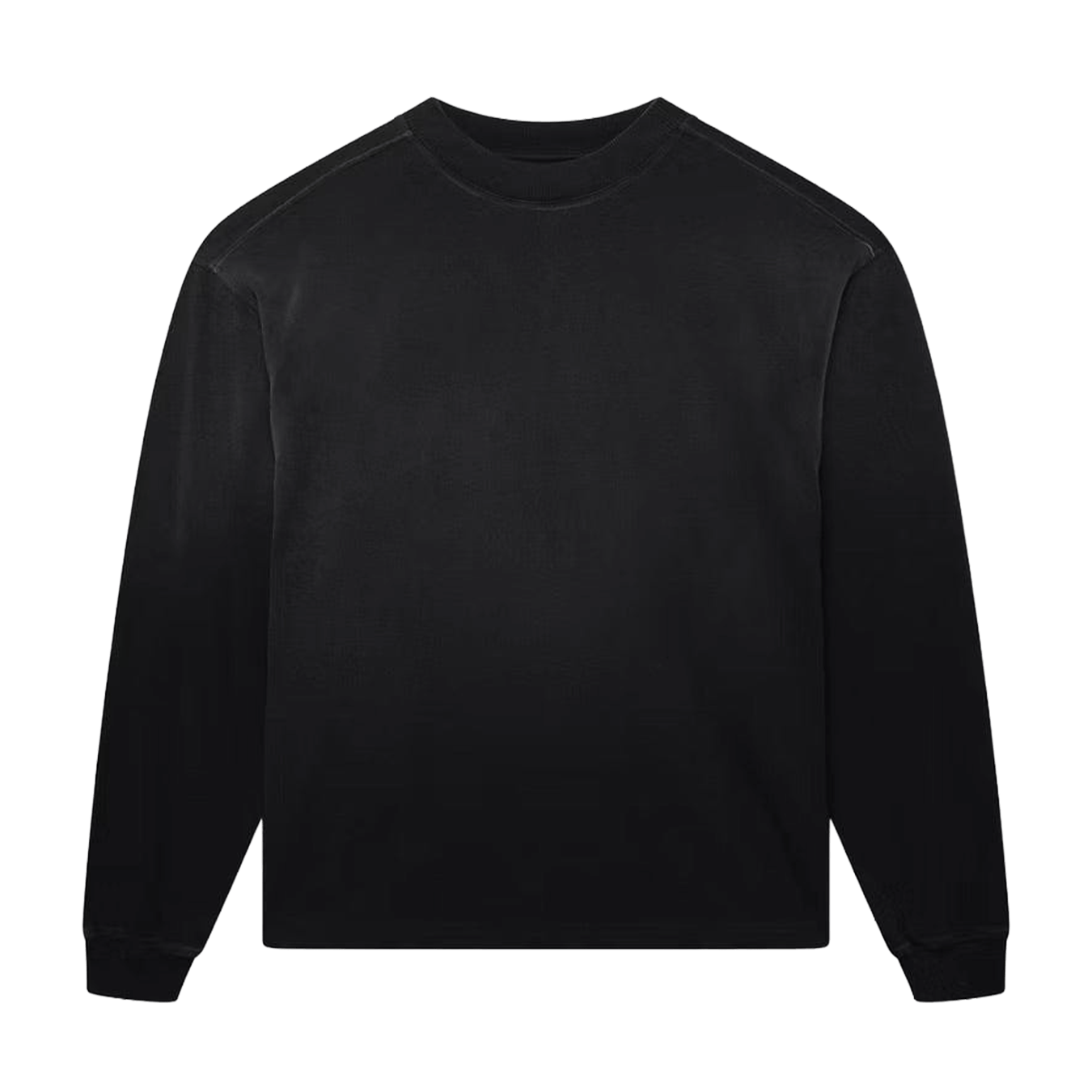 KAIZEN MARKET BLANK HEAVYWEIGHT FADE OUT LONGSLEEVE TEE BLACK - Kick Game
