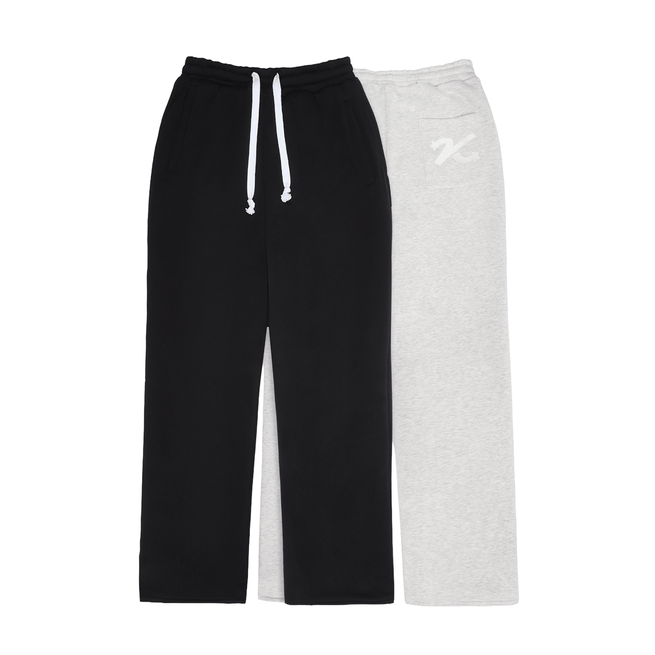 KAIZEN MARKET GREY/BLACK REVERSIBLE BOTTOMS - Kick Game