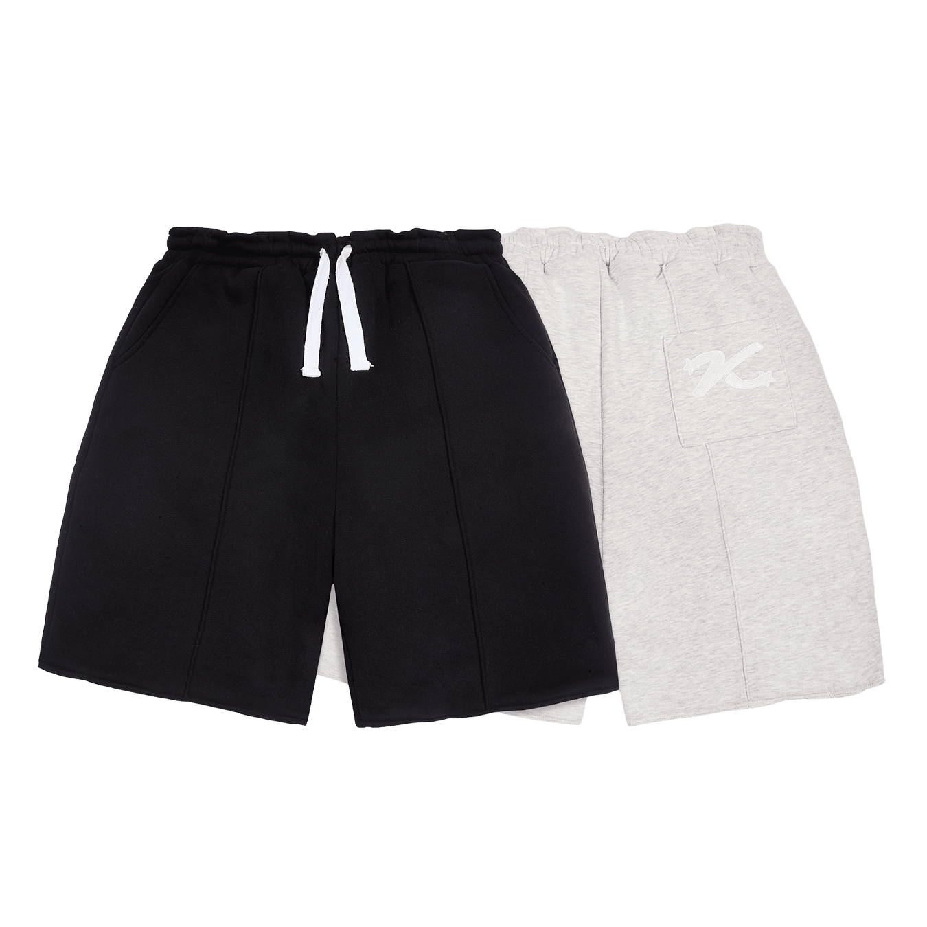 KAIZEN MARKET GREY/BLACK REVERSIBLE SHORTS - Kick Game