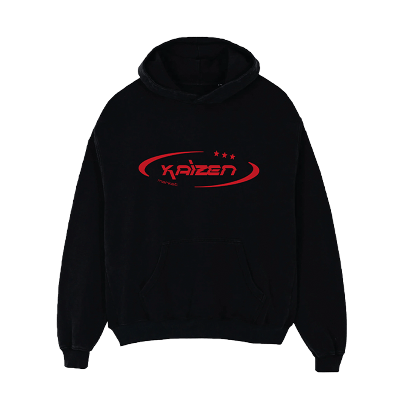 KAIZEN MARKET HI JACKER HOODIE BLACK - Kick Game