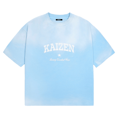 KAIZEN MARKET SUNFADED TEE BLUE - Kick Game