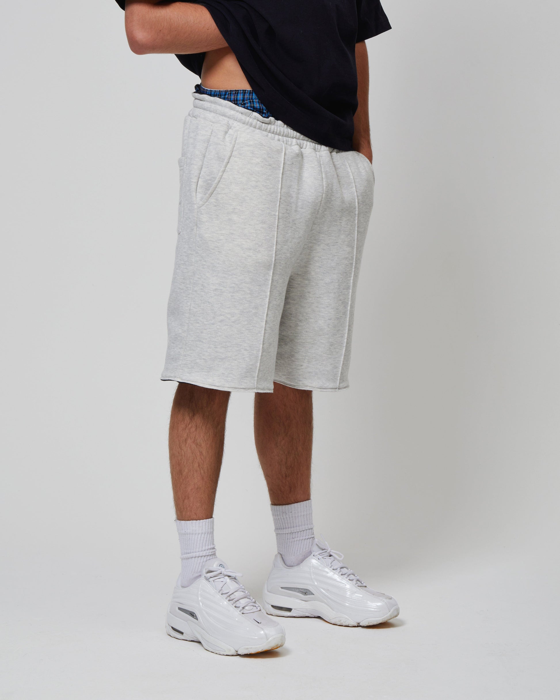 KAIZEN MARKET GREY/BLACK REVERSIBLE SHORTS - Kick Game