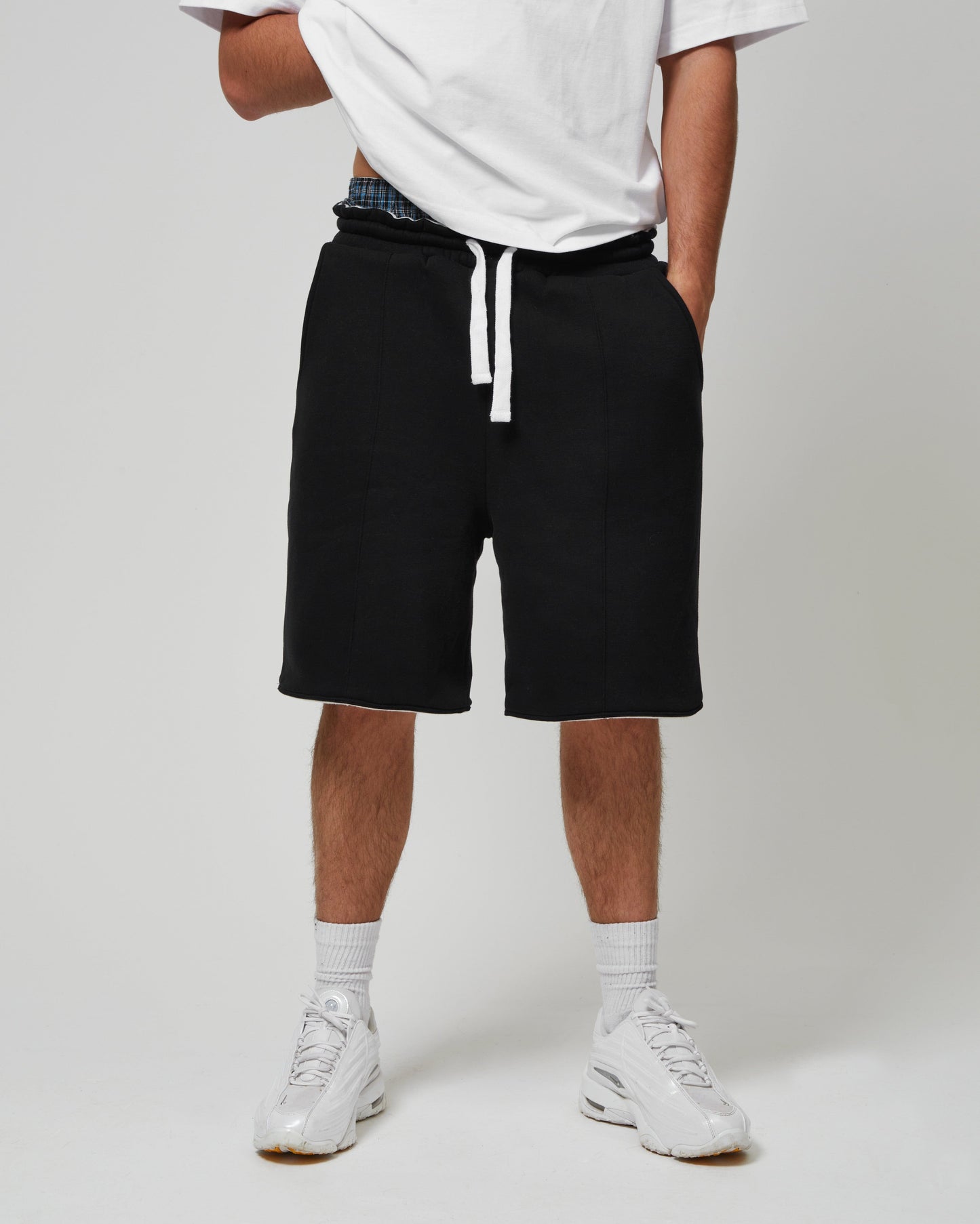 KAIZEN MARKET GREY/BLACK REVERSIBLE SHORTS - Kick Game