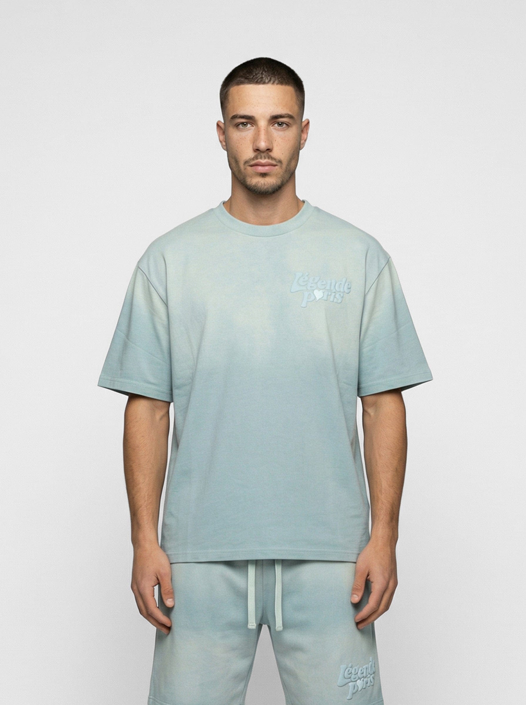 Legende Paris LND GRADIENT T-SHIRT - ICY BLUE - Kick Game