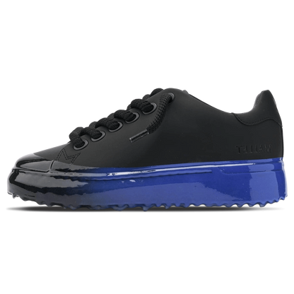MALLET GRFTR Lite Men's Black Blue Ombre Dip Leather Trainers - Kick Game