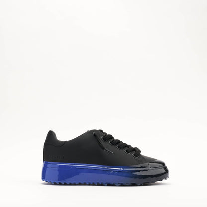 MALLET GRFTR Lite Men's Black Blue Ombre Dip Leather Trainers - Kick Game