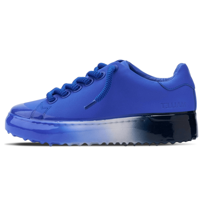 MALLET GRFTR Lite Men's Blue Ombre Dip Leather Trainers - Kick Game