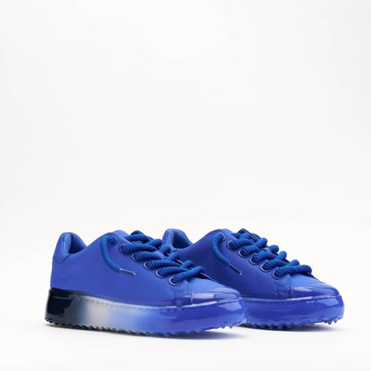 MALLET GRFTR Lite Men's Blue Ombre Dip Leather Trainers - Kick Game