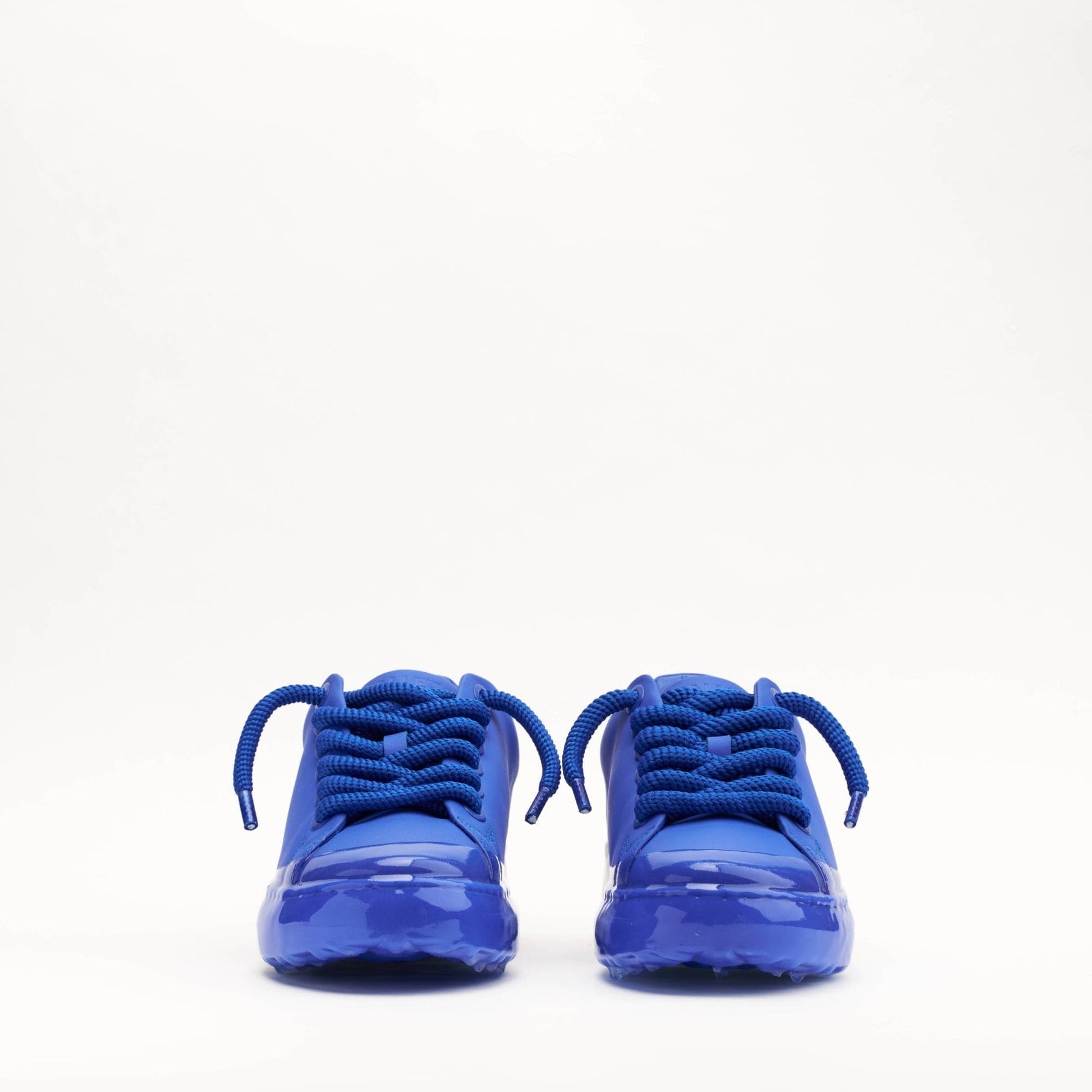 MALLET GRFTR Lite Men's Blue Ombre Dip Leather Trainers - Kick Game