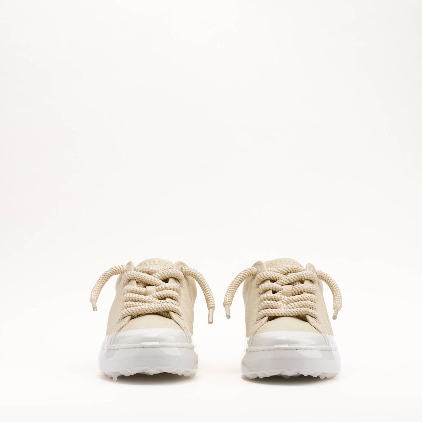MALLET GRFTR Lite Men's Beige Ombre Dip Leather Trainers - Kick Game