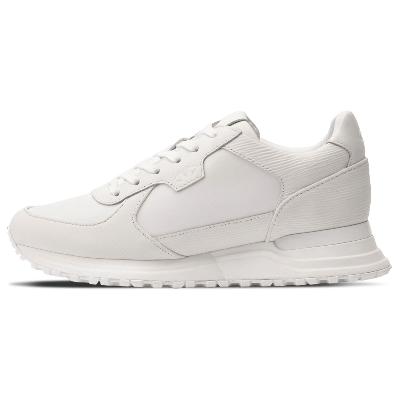 MALLET Boundary Men's White Ripple Leather Trainers - Kick Game