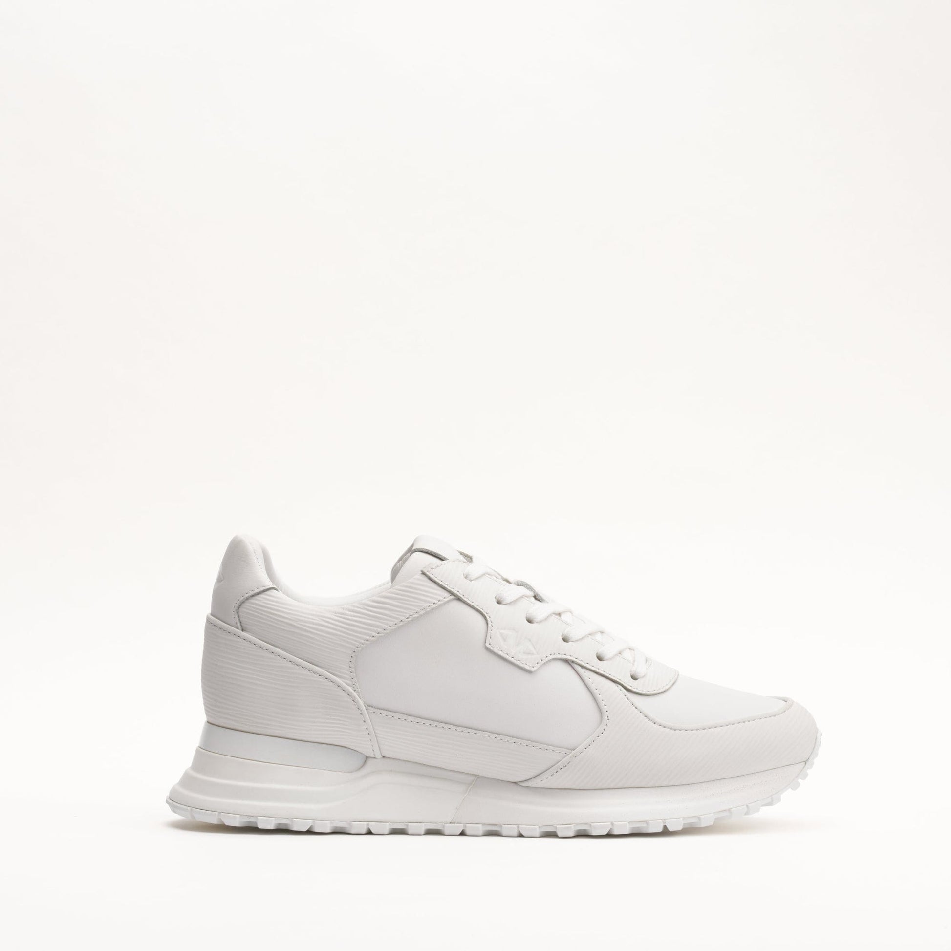 MALLET Boundary Men's White Ripple Leather Trainers - Kick Game